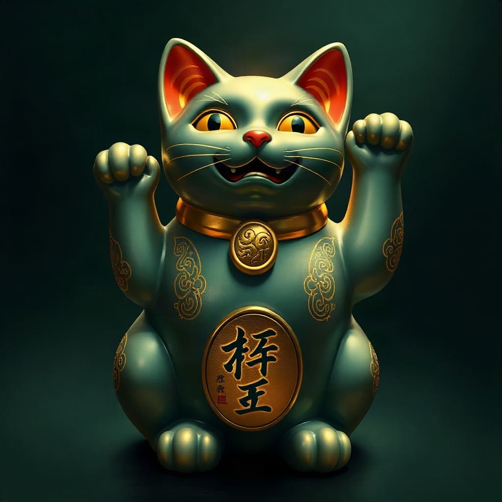 Illustration for the Lucky Neko review